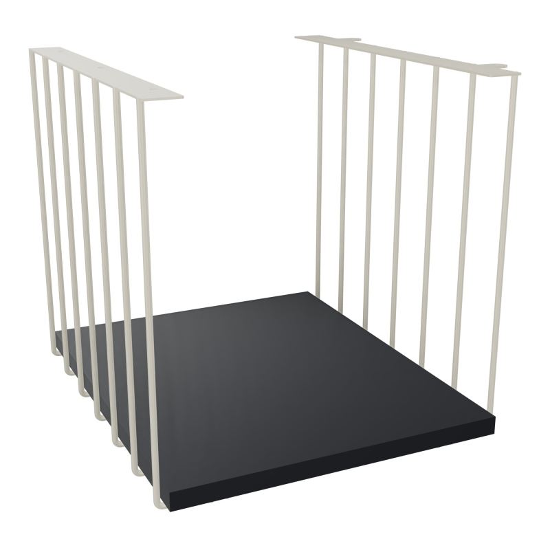 JAMES CUBE FILAIRE METAL L.36 H.36,3 P.41 CM AVEC TABLETTE MELA   ZC R9