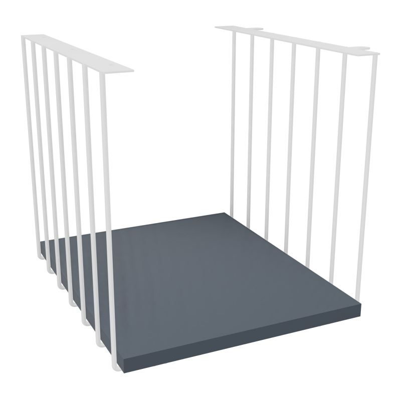 JAMES CUBE FILAIRE METAL L.36 H.36,3 P.41 CM AVEC TABLETTE MELA   ZO R6