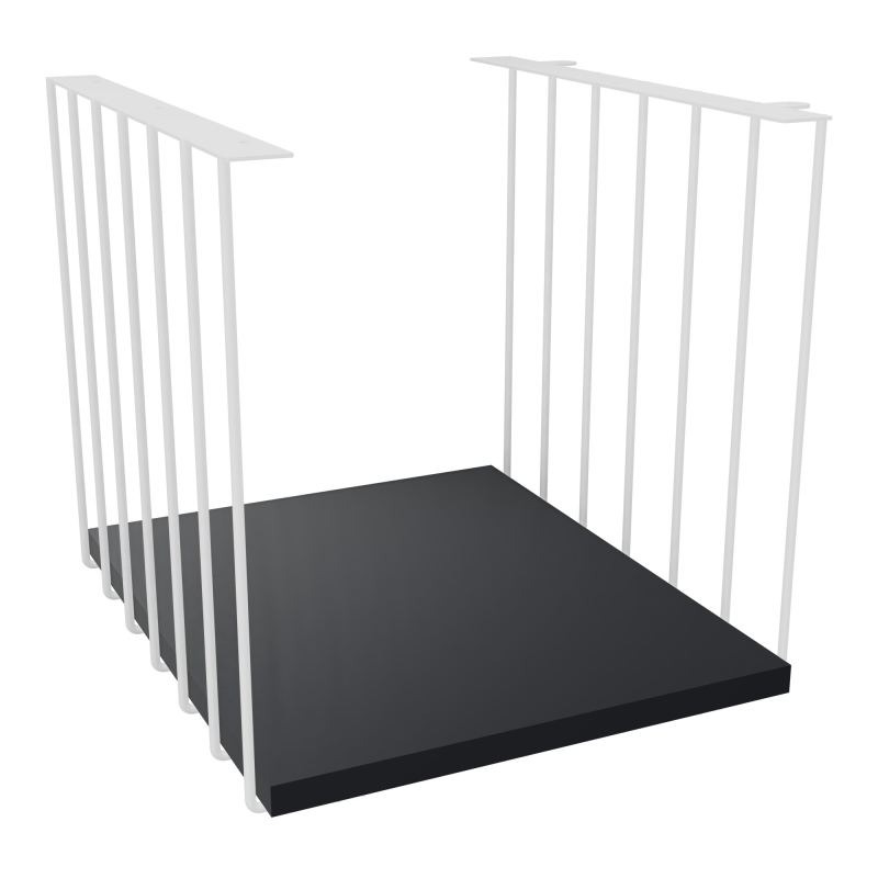 JAMES CUBE FILAIRE METAL L.36 H.36,3 P.41 CM AVEC TABLETTE MELA   ZO R9
