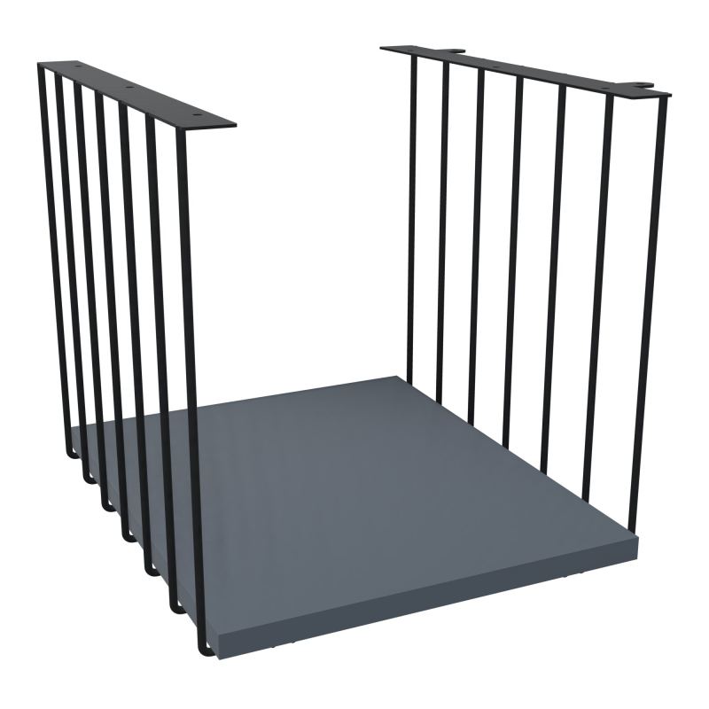 JAMES CUBE FILAIRE METAL L.36 H.36,3 P.41 CM AVEC TABLETTE MELA   ZP R6