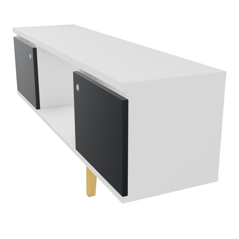 JAMES MEUBLE 2 PTE&NICHE L142P36 H73,5 P.BOIS INC.PLATI.MET.BENCH ROBIN P1420 MG R9 ZC MS