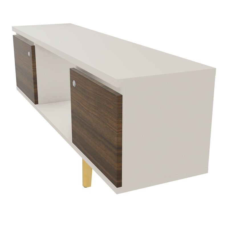 JAMES MEUBLE 2 PTE&NICHE L142P36 H73,5 P.BOIS INC.PLATI.MET.BENCH ROBIN P1420 N5 N6 ZC MS