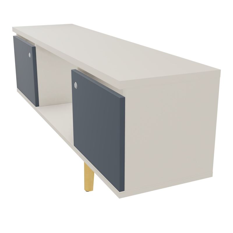 JAMES MEUBLE 2 PTE&NICHE L142P36 H73,5 P.BOIS INC.PLATI.MET.BENCH ROBIN P1420 N5 R6 ZC MS