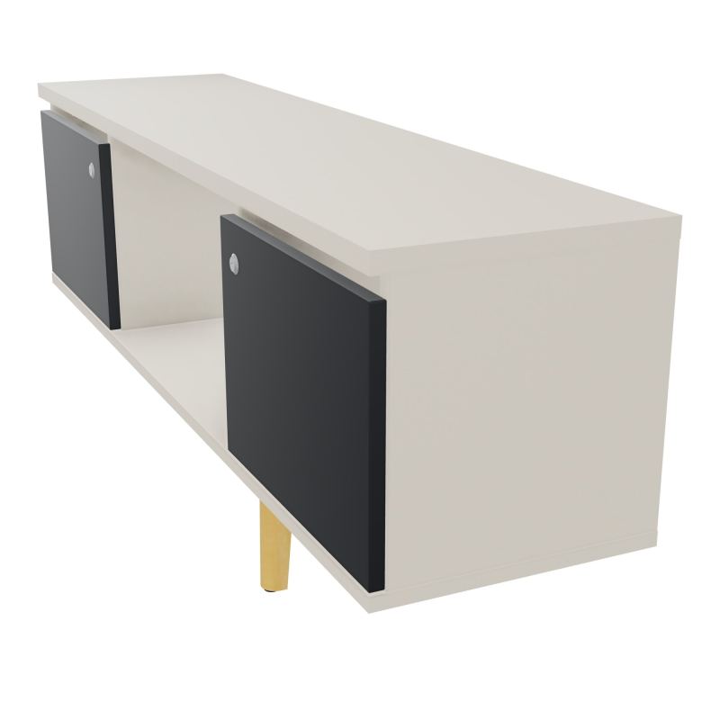 JAMES MEUBLE 2 PTE&NICHE L142P36 H73,5 P.BOIS INC.PLATI.MET.BENCH ROBIN P1420 N5 R9 SG MS