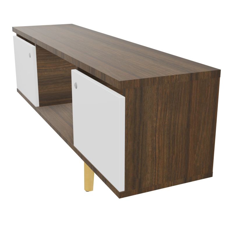 JAMES MEUBLE 2 PTE&NICHE L142P36 H73,5 P.BOIS INC.PLATI.MET.BENCH ROBIN P1420 N6 MG ZC MS