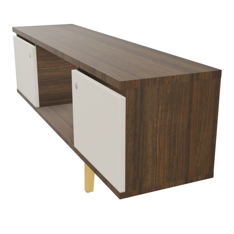 JAMES MEUBLE 2 PTE&NICHE L142P36 H73,5 P.BOIS INC.PLATI.MET.BENCH ROBIN P1420 N6 N5 SO MS