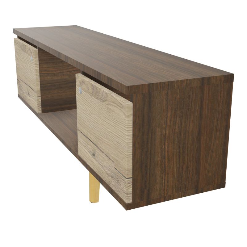 JAMES MEUBLE 2 PTE&NICHE L142P36 H73,5 P.BOIS INC.PLATI.MET.BENCH ROBIN P1420 N6 R3 SO MS