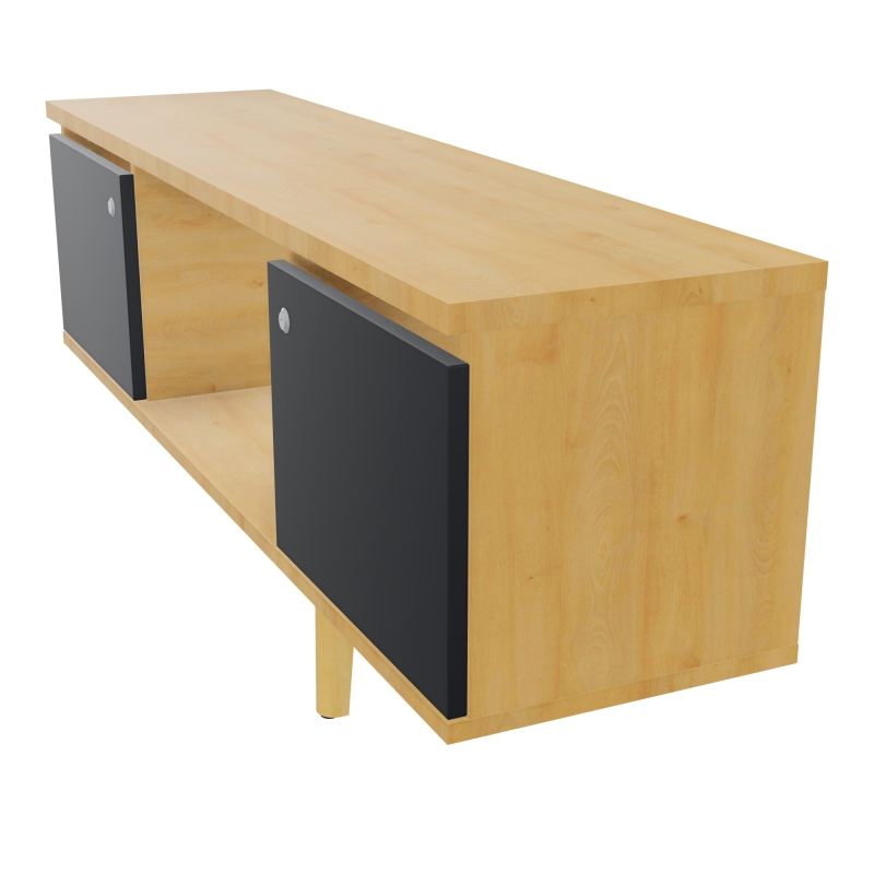 JAMES MEUBLE 2 PTE&NICHE L142P36 H73,5 P.BOIS INC.PLATI.MET.BENCH ROBIN P1420 R5 R9 SG MS
