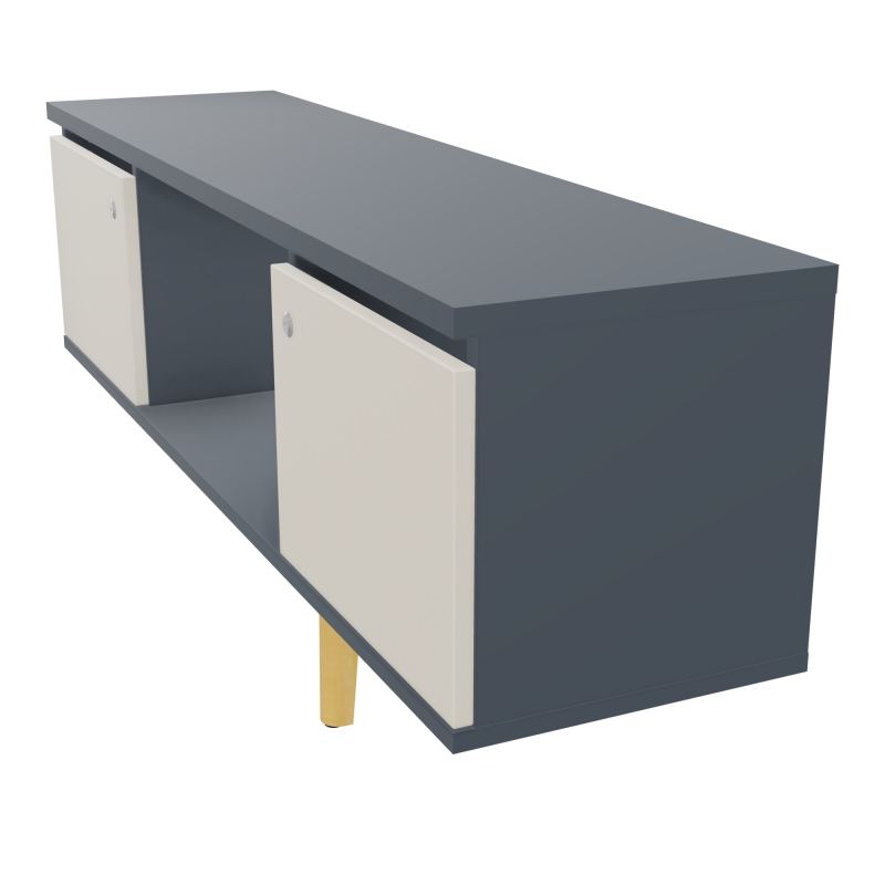 JAMES MEUBLE 2 PTE&NICHE L142P36 H73,5 P.BOIS INC.PLATI.MET.BENCH ROBIN P1420 R6 N5 ZC MS