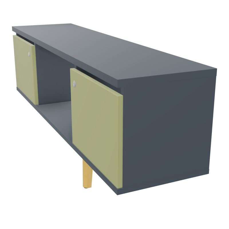 JAMES MEUBLE 2 PTE&NICHE L142P36 H73,5 P.BOIS INC.PLATI.MET.BENCH ROBIN P1420 R6 R7 ZC MS