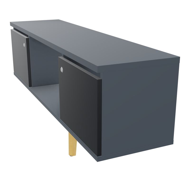 JAMES MEUBLE 2 PTE&NICHE L142P36 H73,5 P.BOIS INC.PLATI.MET.BENCH ROBIN P1420 R6 R9 SO MS