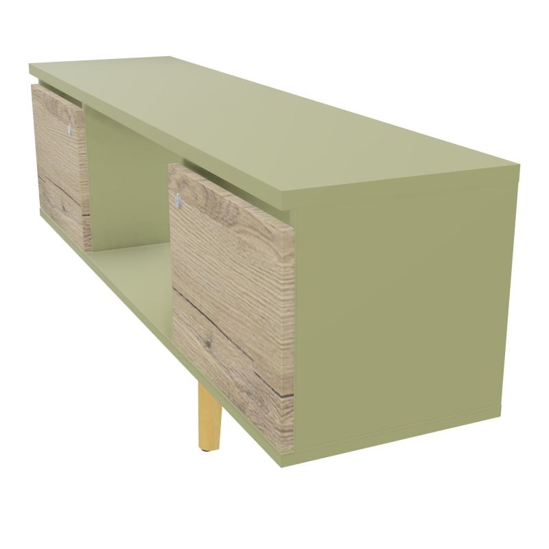 JAMES MEUBLE 2 PTE&NICHE L142P36 H73,5 P.BOIS INC.PLATI.MET.BENCH ROBIN P1420 R7 R3 SO MS