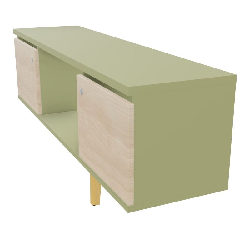 JAMES MEUBLE 2 PTE&NICHE L142P36 H73,5 P.BOIS INC.PLATI.MET.BENCH ROBIN P1420 R7 RZ SG MS