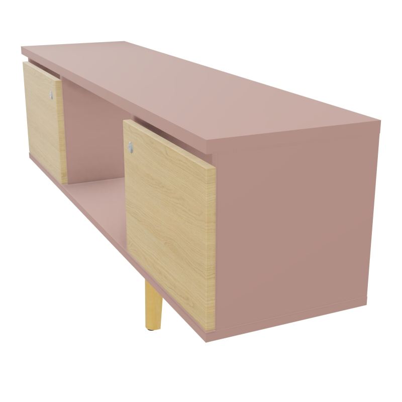 JAMES MEUBLE 2 PTE&NICHE L142P36 H73,5 P.BOIS INC.PLATI.MET.BENCH ROBIN P1420 R8 R1 ZC MS