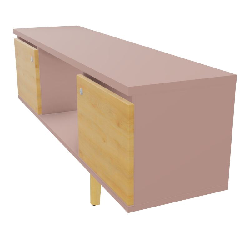 JAMES MEUBLE 2 PTE&NICHE L142P36 H73,5 P.BOIS INC.PLATI.MET.BENCH ROBIN P1420 R8 R5 SG MS