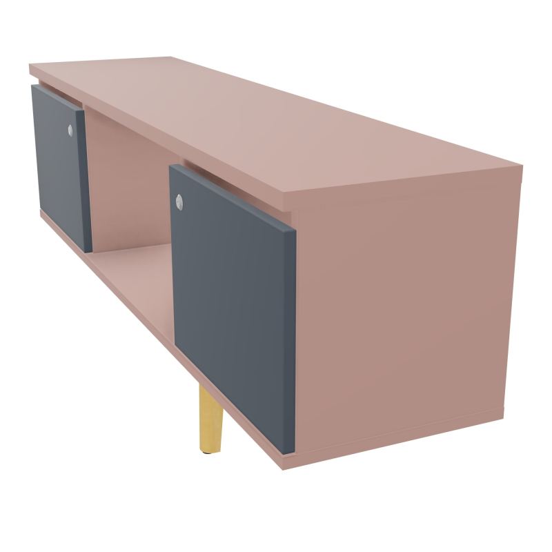 JAMES MEUBLE 2 PTE&NICHE L142P36 H73,5 P.BOIS INC.PLATI.MET.BENCH ROBIN P1420 R8 R6 ZC MS