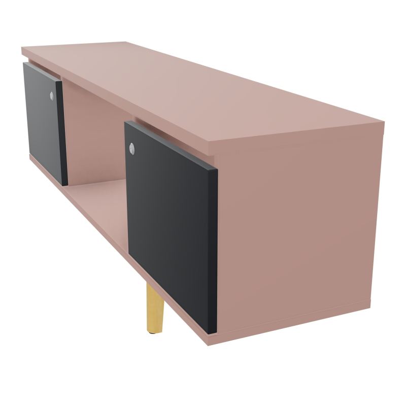 JAMES MEUBLE 2 PTE&NICHE L142P36 H73,5 P.BOIS INC.PLATI.MET.BENCH ROBIN P1420 R8 R9 ZC MS