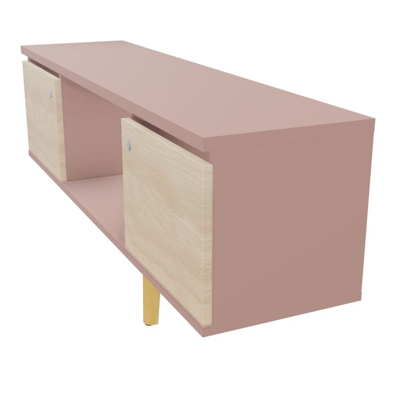JAMES MEUBLE 2 PTE&NICHE L142P36 H73,5 P.BOIS INC.PLATI.MET.BENCH ROBIN P1420 R8 RZ SG MS