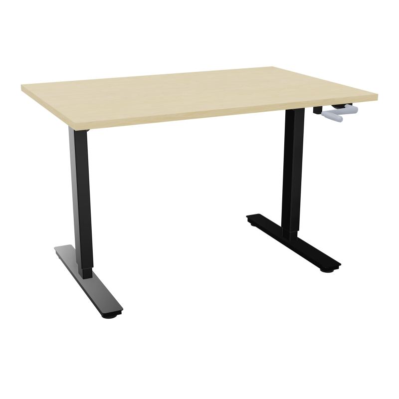 AXEL 2 BUREAU RECT 120X80 PPOBT - SYST. MANIVELLE  N8 SG