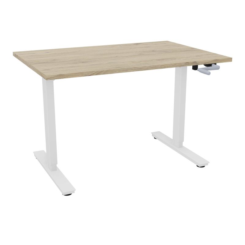AXEL 2 BUREAU RECT 120X80 PP OBT - SYST. MANIVELLE  R3 SO