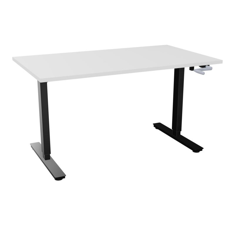 AXEL 2 BUREAU RECT 140X80 PP OBT - SYST. MANIVELLE  MG SG
