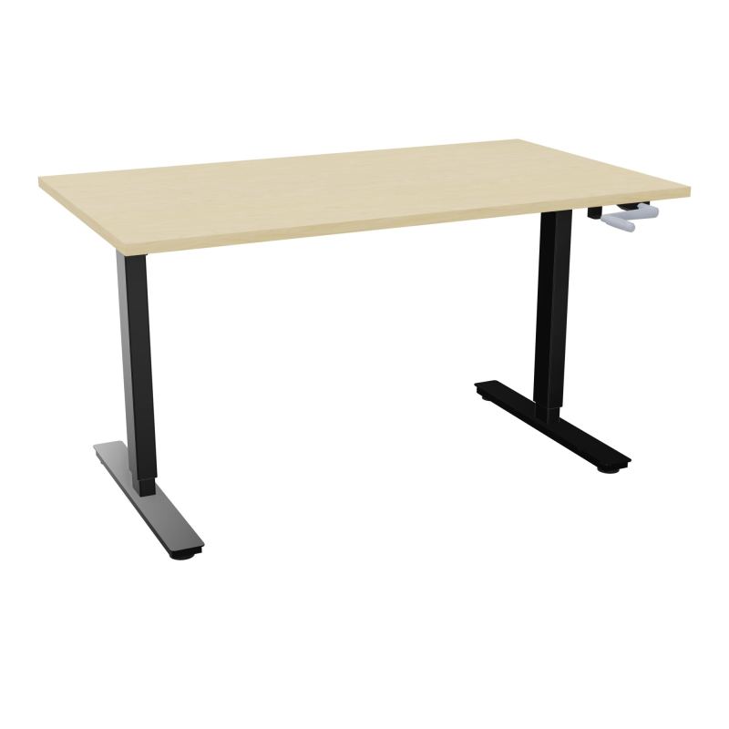 AXEL 2 BUREAU RECT 140X80 PPOBT - SYST. MANIVELLE  N8 SG