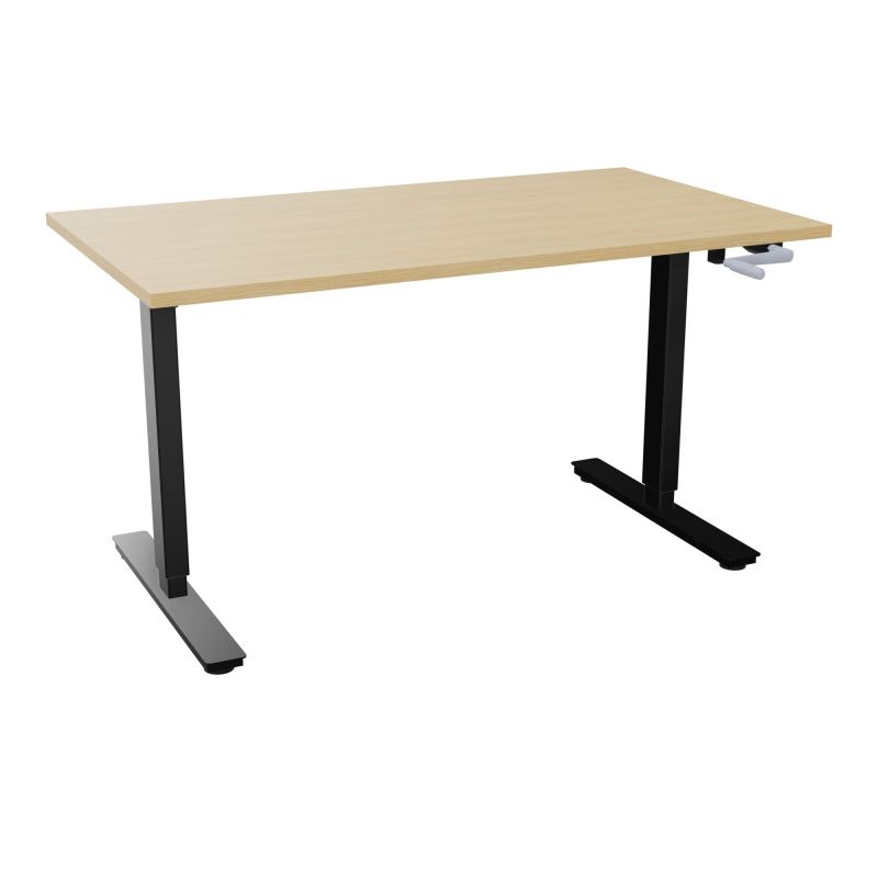 AXEL 2 BUREAU RECT 140X80 PP OBT - SYST. MANIVELLE  R1 SG