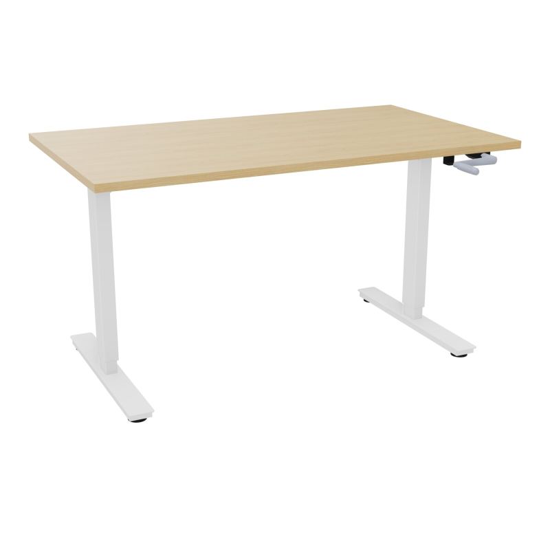 AXEL 2 BUREAU RECT 140X80 PP OBT - SYST. MANIVELLE  R1 SO