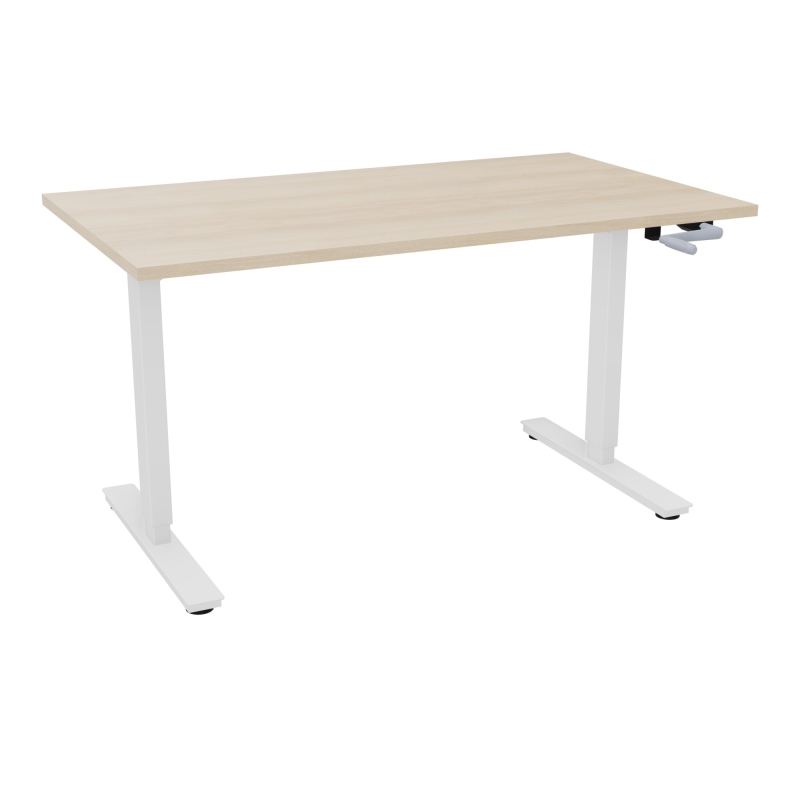 AXEL 2 BUREAU RECT 140X80 PPOBT - SYST. MANIVELLE  RZ SO
