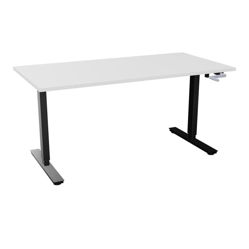 AXEL 2 BUREAU RECT 160X80 PP OBT - SYST. MANIVELLE  MG SG