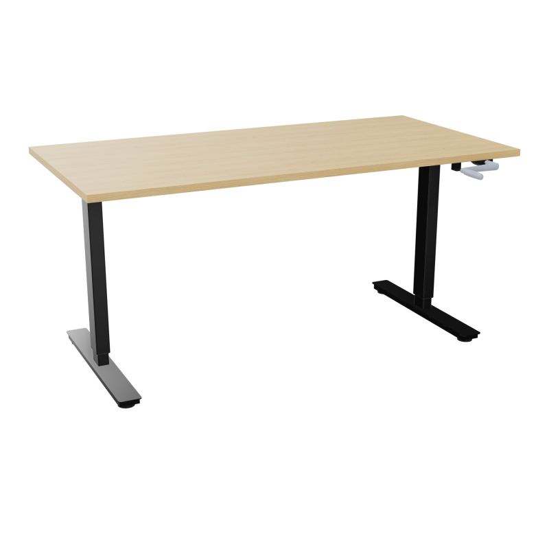 AXEL 2 BUREAU RECT 160X80 PP OBT - SYST. MANIVELLE  R1 SG