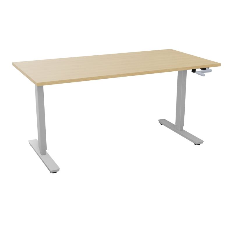 AXEL 2 BUREAU RECT 160X80 PP OBT - SYST. MANIVELLE  R1 Z4