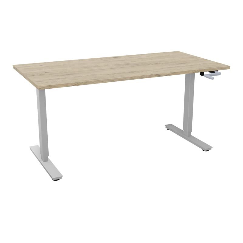 AXEL 2 BUREAU RECT 160X80 PP OBT - SYST. MANIVELLE  R3 Z4