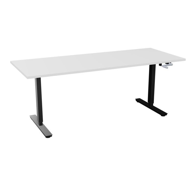AXEL 2 BUREAU RECT 200X80 PP OBT - SYST. MANIVELLE  MG SG