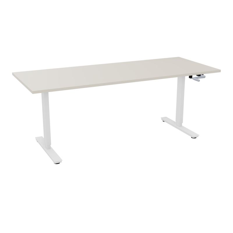 AXEL 2 BUREAU RECT 200X80 PPOBT - SYST. MANIVELLE  N5 SO