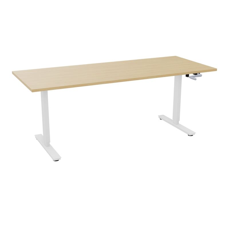 AXEL 2 BUREAU RECT 200X80 PP OBT - SYST. MANIVELLE  R1 SO