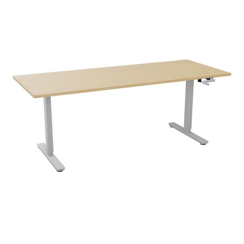 AXEL 2 BUREAU RECT 200X80 PP OBT - SYST. MANIVELLE  R1 Z4