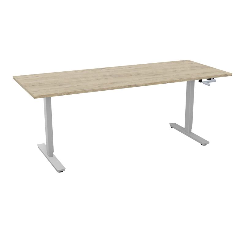 AXEL 2 BUREAU RECT 200X80 PP OBT - SYST. MANIVELLE  R3 Z4