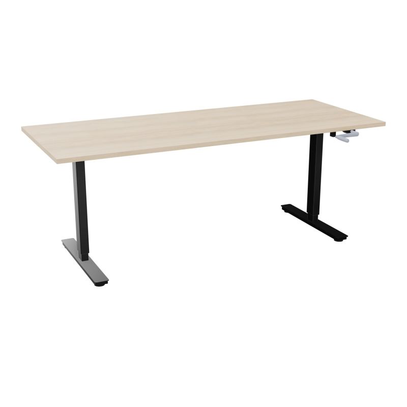 AXEL 2 BUREAU RECT 200X80 PPOBT - SYST. MANIVELLE  RZ SG