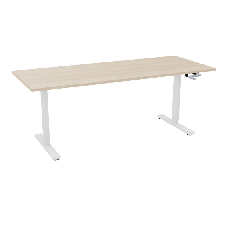 AXEL 2 BUREAU RECT 200X80 PPOBT - SYST. MANIVELLE  RZ SO