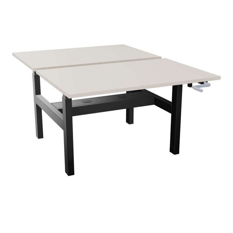 AXEL 2 BENCH 2 x RECT. L120XP80 PP OBT - SYST. MANIVELLE N5 SG