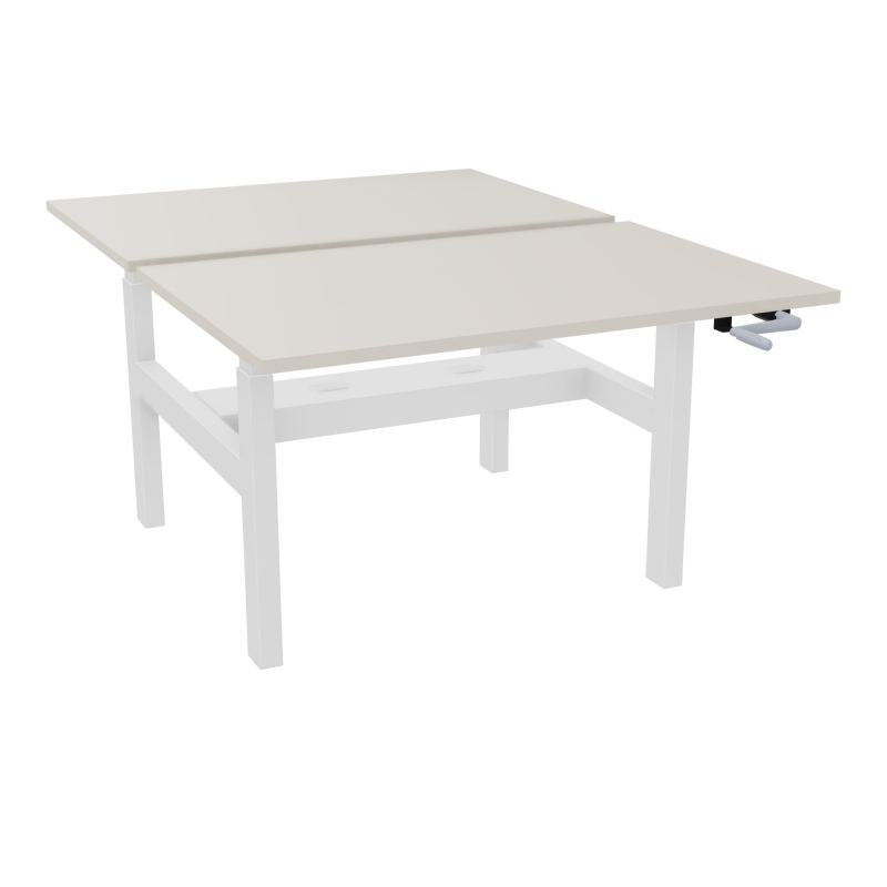 AXEL 2 BENCH 2 x RECT. L120XP80 PP OBT - SYST. MANIVELLE N5 SO