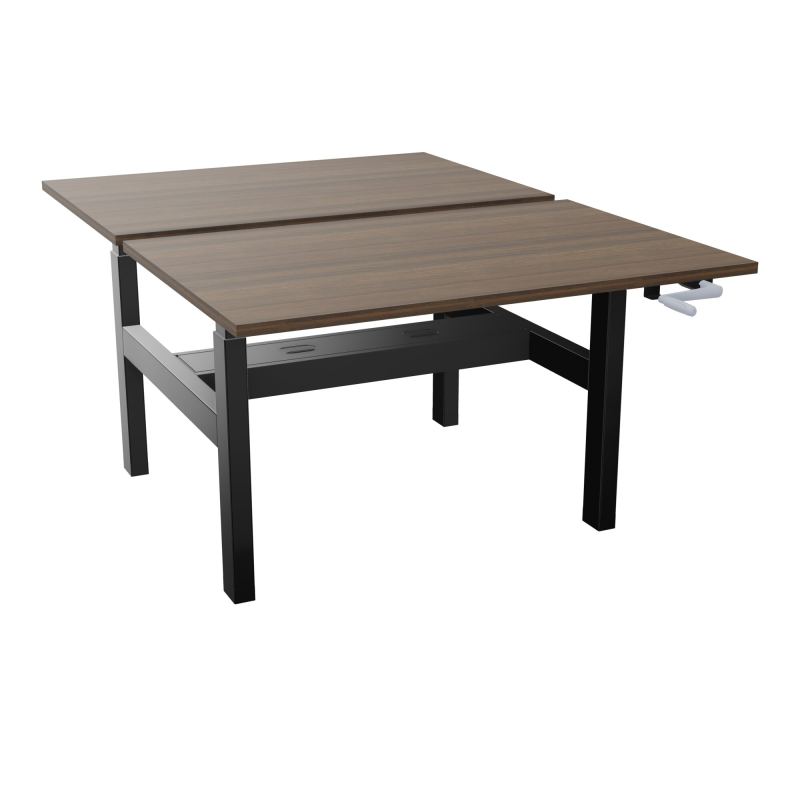 AXEL 2 BENCH 2 x RECT. L120XP80 PP OBT - SYST. MANIVELLE N6 SG