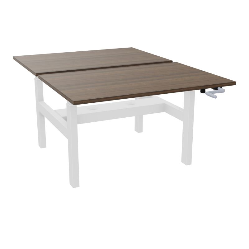 AXEL 2 BENCH 2 x RECT. L120XP80 PP OBT - SYST. MANIVELLE N6 SO