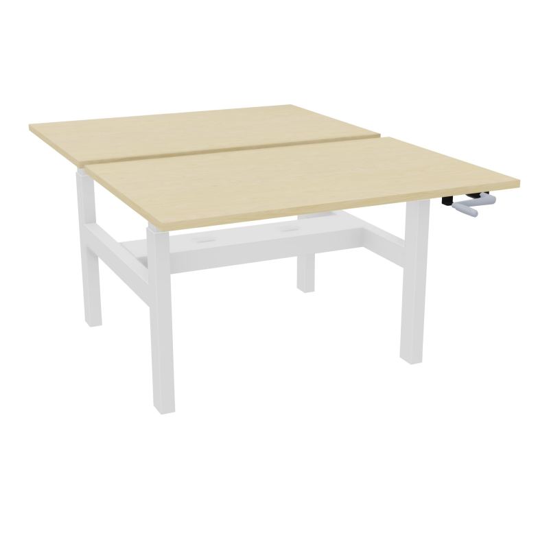 AXEL 2 BENCH 2 x RECT. L120XP80 PP OBT - SYST. MANIVELLE N8 SO