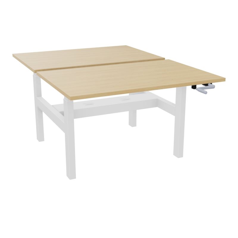 AXEL 2 BENCH 2 x RECT. L120XP80 PP OBT - SYST. MANIVELLE R1 SO