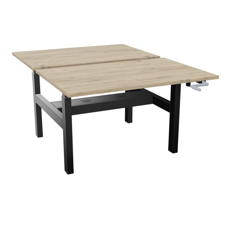 AXEL 2 BENCH 2 x RECT. L120XP80 PP OBT - SYST. MANIVELLE R3 SG