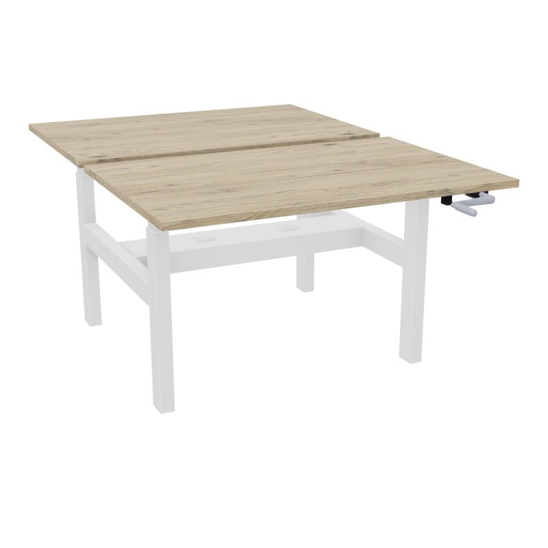 AXEL 2 BENCH 2 x RECT. L120XP80 PP OBT - SYST. MANIVELLE R3 SO