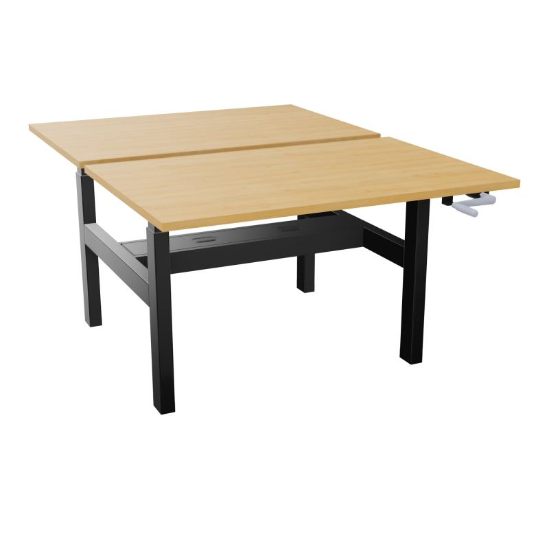AXEL 2 BENCH 2 x RECT. L120XP80 PP OBT - SYST. MANIVELLE R5 SG