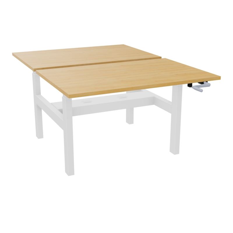 AXEL 2 BENCH 2 x RECT. L120XP80 PP OBT - SYST. MANIVELLE R5 SO